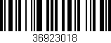 Código de barras (EAN, GTIN, SKU, ISBN): '36923018'