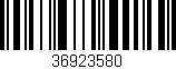 Código de barras (EAN, GTIN, SKU, ISBN): '36923580'