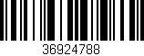 Código de barras (EAN, GTIN, SKU, ISBN): '36924788'