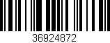 Código de barras (EAN, GTIN, SKU, ISBN): '36924872'