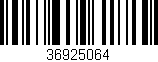 Código de barras (EAN, GTIN, SKU, ISBN): '36925064'