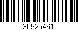 Código de barras (EAN, GTIN, SKU, ISBN): '36925461'