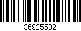 Código de barras (EAN, GTIN, SKU, ISBN): '36925502'