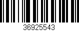 Código de barras (EAN, GTIN, SKU, ISBN): '36925543'