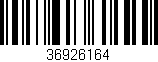Código de barras (EAN, GTIN, SKU, ISBN): '36926164'