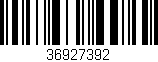 Código de barras (EAN, GTIN, SKU, ISBN): '36927392'