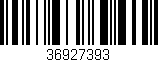 Código de barras (EAN, GTIN, SKU, ISBN): '36927393'