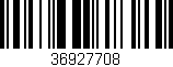 Código de barras (EAN, GTIN, SKU, ISBN): '36927708'