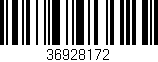 Código de barras (EAN, GTIN, SKU, ISBN): '36928172'