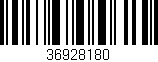 Código de barras (EAN, GTIN, SKU, ISBN): '36928180'