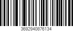 Código de barras (EAN, GTIN, SKU, ISBN): '3692940876134'
