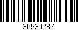 Código de barras (EAN, GTIN, SKU, ISBN): '36930287'