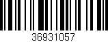 Código de barras (EAN, GTIN, SKU, ISBN): '36931057'