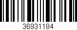 Código de barras (EAN, GTIN, SKU, ISBN): '36931184'