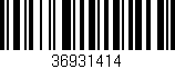 Código de barras (EAN, GTIN, SKU, ISBN): '36931414'