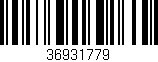 Código de barras (EAN, GTIN, SKU, ISBN): '36931779'