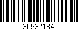 Código de barras (EAN, GTIN, SKU, ISBN): '36932184'