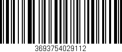 Código de barras (EAN, GTIN, SKU, ISBN): '3693754029112'