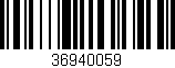 Código de barras (EAN, GTIN, SKU, ISBN): '36940059'