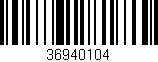 Código de barras (EAN, GTIN, SKU, ISBN): '36940104'