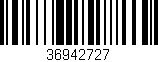 Código de barras (EAN, GTIN, SKU, ISBN): '36942727'
