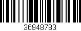 Código de barras (EAN, GTIN, SKU, ISBN): '36948783'