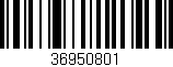 Código de barras (EAN, GTIN, SKU, ISBN): '36950801'
