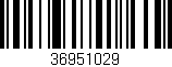 Código de barras (EAN, GTIN, SKU, ISBN): '36951029'
