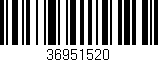 Código de barras (EAN, GTIN, SKU, ISBN): '36951520'