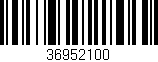 Código de barras (EAN, GTIN, SKU, ISBN): '36952100'