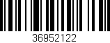 Código de barras (EAN, GTIN, SKU, ISBN): '36952122'