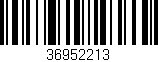 Código de barras (EAN, GTIN, SKU, ISBN): '36952213'