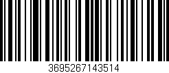 Código de barras (EAN, GTIN, SKU, ISBN): '3695267143514'
