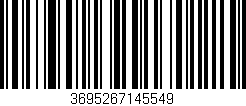 Código de barras (EAN, GTIN, SKU, ISBN): '3695267145549'