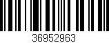 Código de barras (EAN, GTIN, SKU, ISBN): '36952963'