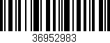 Código de barras (EAN, GTIN, SKU, ISBN): '36952983'