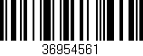 Código de barras (EAN, GTIN, SKU, ISBN): '36954561'