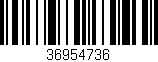 Código de barras (EAN, GTIN, SKU, ISBN): '36954736'