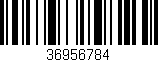 Código de barras (EAN, GTIN, SKU, ISBN): '36956784'