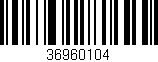 Código de barras (EAN, GTIN, SKU, ISBN): '36960104'