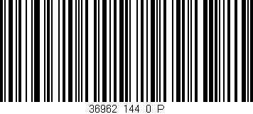 Código de barras (EAN, GTIN, SKU, ISBN): '36962_144_0_P'