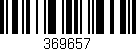 Código de barras (EAN, GTIN, SKU, ISBN): '369657'