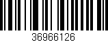 Código de barras (EAN, GTIN, SKU, ISBN): '36966126'