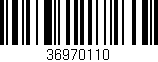 Código de barras (EAN, GTIN, SKU, ISBN): '36970110'