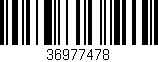 Código de barras (EAN, GTIN, SKU, ISBN): '36977478'