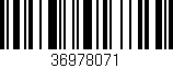 Código de barras (EAN, GTIN, SKU, ISBN): '36978071'