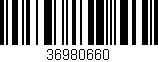 Código de barras (EAN, GTIN, SKU, ISBN): '36980660'