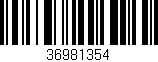 Código de barras (EAN, GTIN, SKU, ISBN): '36981354'
