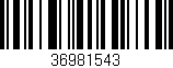 Código de barras (EAN, GTIN, SKU, ISBN): '36981543'
