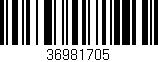 Código de barras (EAN, GTIN, SKU, ISBN): '36981705'